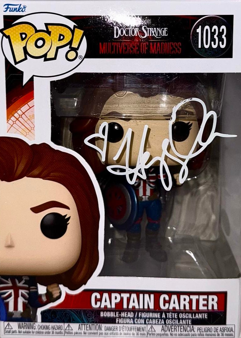 Hayley Atwell Signed Funko Pop #1033 Captain Carter (Doctor Strange) - JSA COA
